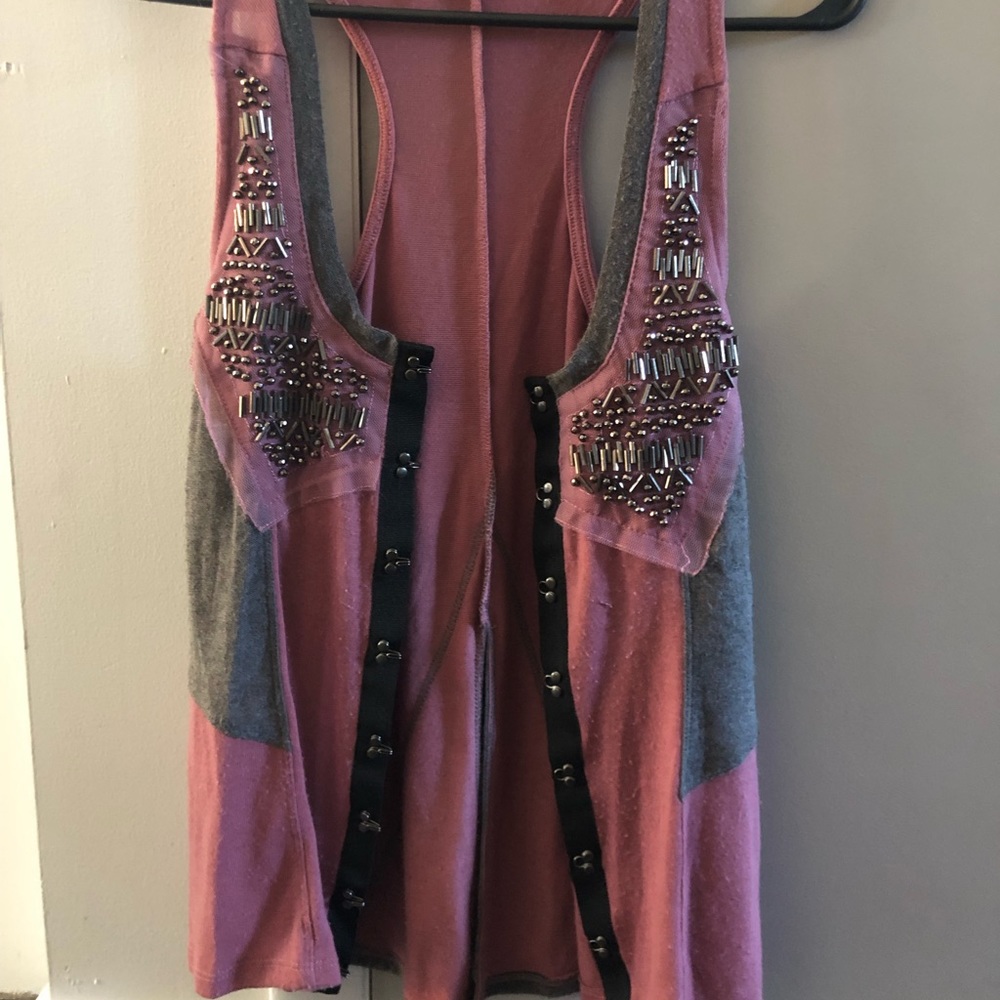 BKE Gimmicks Vest with Beading